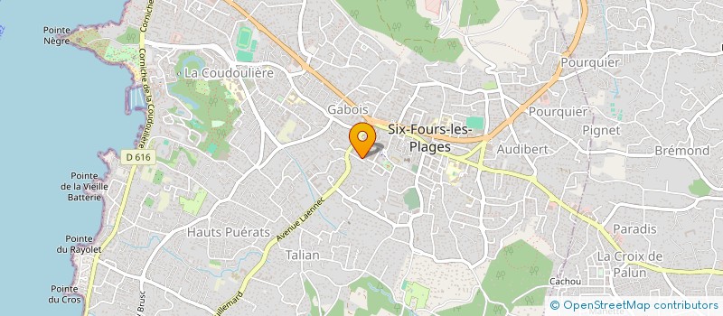 localisation de l'entreprise MADAME VIOLAINE PERROT à SIX-FOURS-LES-PLAGES