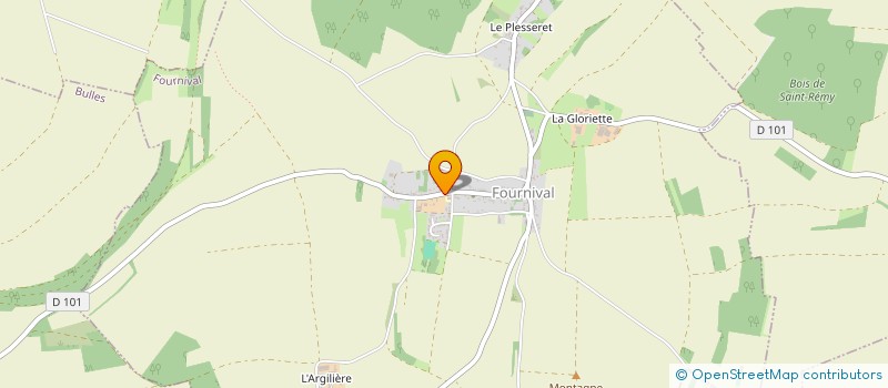 localisation de l'entreprise MADAME VIOLAINE POIRET  FOURNIVAL