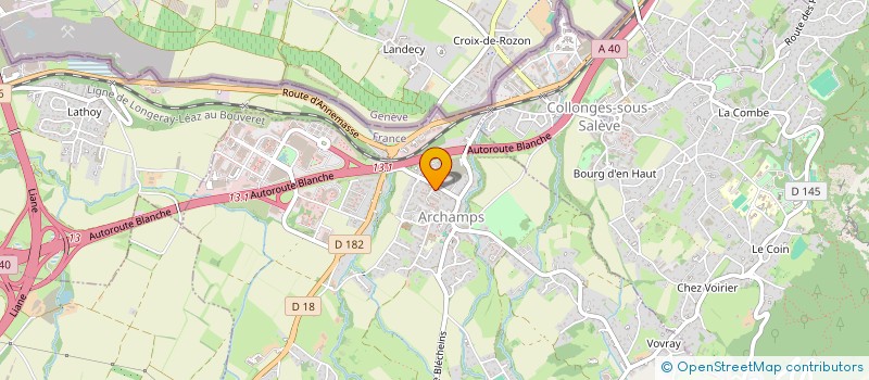 localisation de l'entreprise MADAME VIOLAINE PRESSET  ARCHAMPS