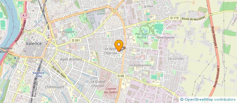 localisation de l'entreprise MADAME VIOLAINE QUESNEL à VALENCE