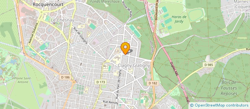 localisation de l'entreprise MADAME VIOLAINE RECOPE DE TILLY BLARU à VERSAILLES