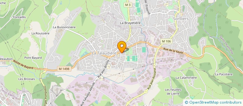 localisation de l'entreprise MADAME VIOLAINE RICHARD  LA TALAUDIERE