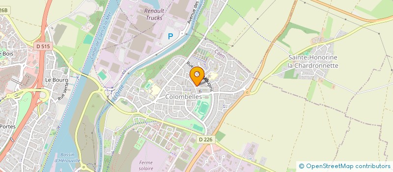 localisation de l'entreprise MADAME VIOLAINE RICHARD  COLOMBELLES