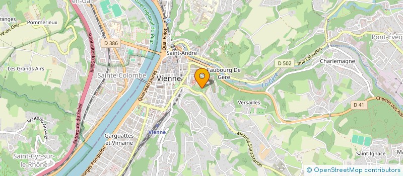 localisation de l'entreprise MADAME VIOLAINE RODRIGUEZ à VIENNE