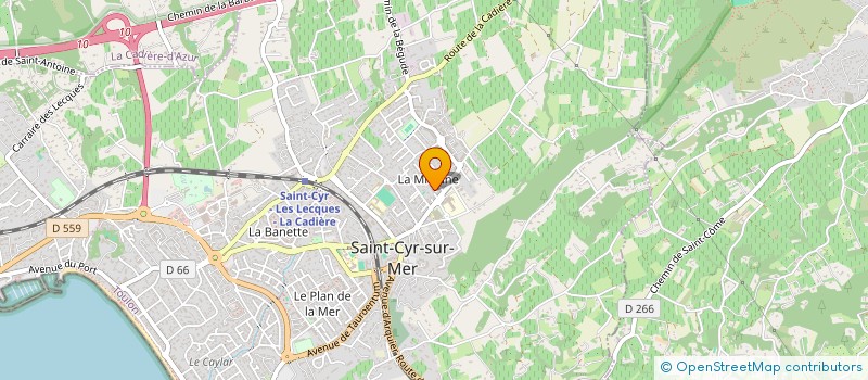 localisation de l'entreprise MADAME VIOLAINE ROSASENTINELLA à SAINT-CYR-SUR-MER