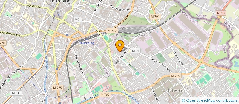 localisation de l'entreprise MADAME VIOLAINE TAILLIAR  WATTRELOS