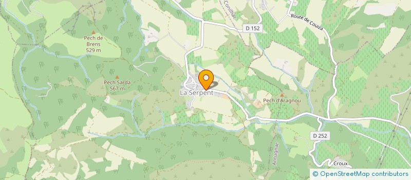 localisation de l'entreprise MADAME VIOLAINE UTEZA  LA SERPENT