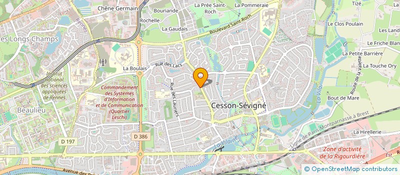 localisation de l'entreprise MADAME VIOLAINE VIGNON à CESSON-SEVIGNE