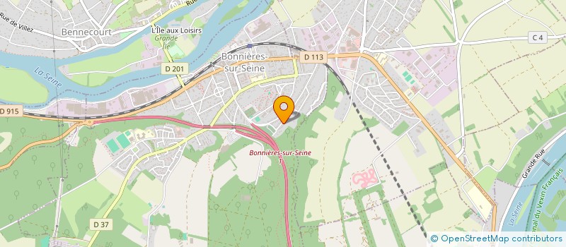 localisation de l'entreprise MADAME VIOLENE BERTIN  BONNIERES-SUR-SEINE