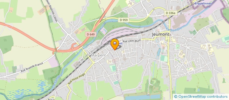 localisation de l'entreprise MADAME VIOLETA MIHAI  JEUMONT