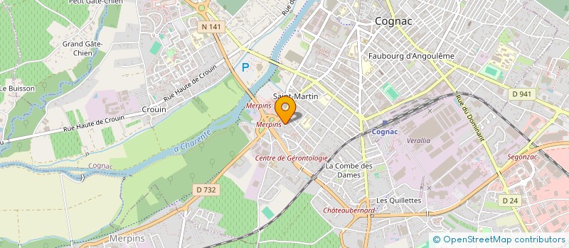 localisation de l'entreprise MADAME VIOLETTE BAUMANOIR à COGNAC