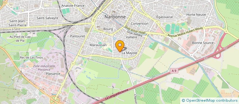 localisation de l'entreprise MADAME VIOLETTE BERGANDY  NARBONNE