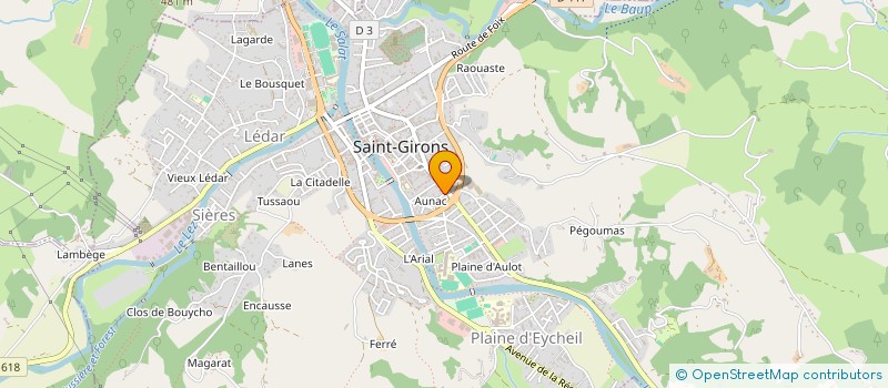 localisation de l'entreprise MADAME VIOLETTE CAILLAUX à SAINT-GIRONS