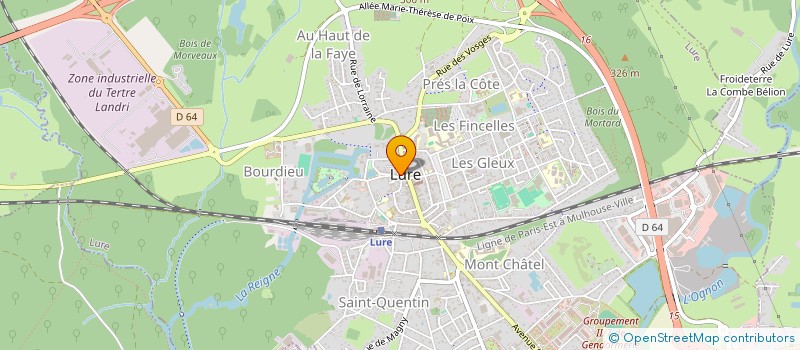 localisation de l'entreprise MADAME VIOLETTE CLEMENT  LURE