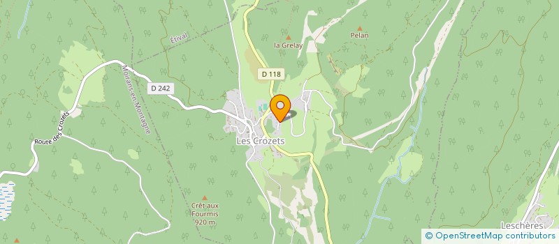 localisation de l'entreprise MADAME VIOLETTE DERBOUX  LES CROZETS