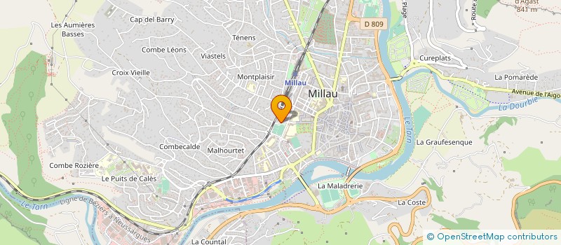 localisation de l'entreprise MADAME VIOLETTE DROIN à MILLAU