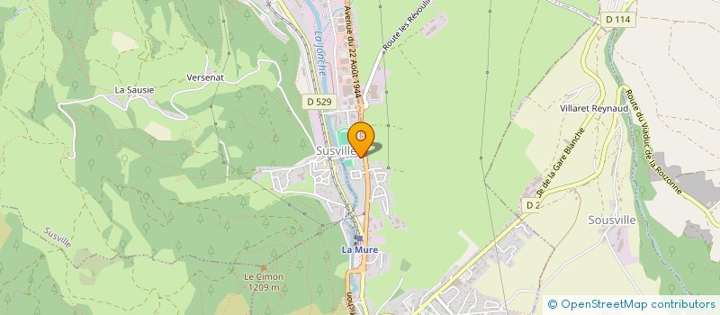 localisation de l'entreprise MADAME VIOLETTE DRUCKE  LA MURE