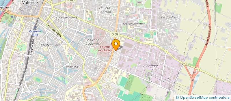 localisation de l'entreprise MADAME VIOLETTE FOURNIER à VALENCE