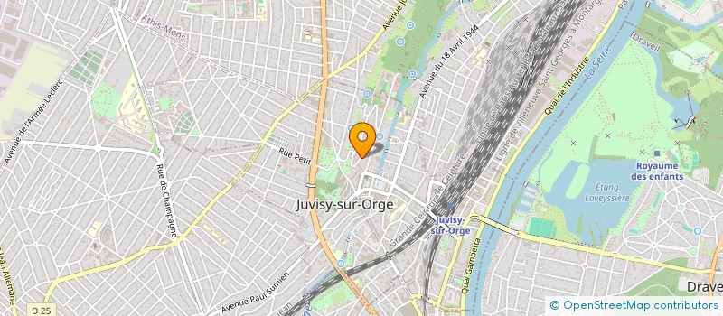 localisation de l'entreprise MADAME VIOLETTE FRAYSSE à JUVISY-SUR-ORGE