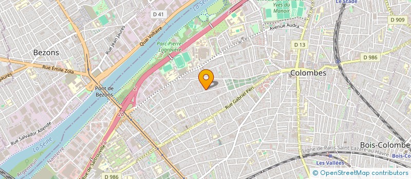localisation de l'entreprise MADAME VIOLETTE GAILLARD à COLOMBES