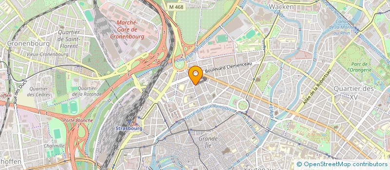 localisation de l'entreprise MADAME VIOLETTE GAUDILLAT  STRASBOURG