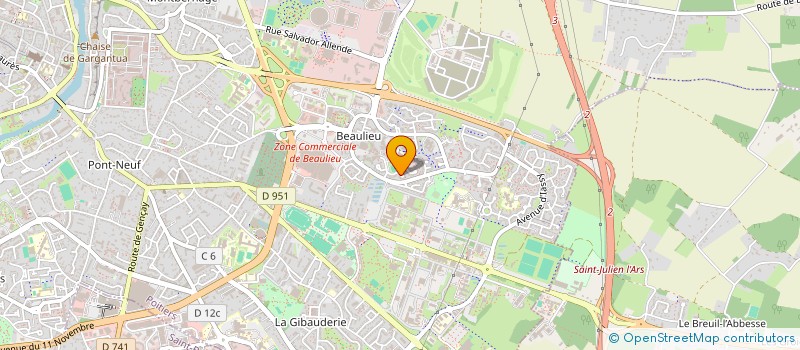 localisation de l'entreprise MADAME VIOLETTE GERMANEAU--BOURREE  POITIERS