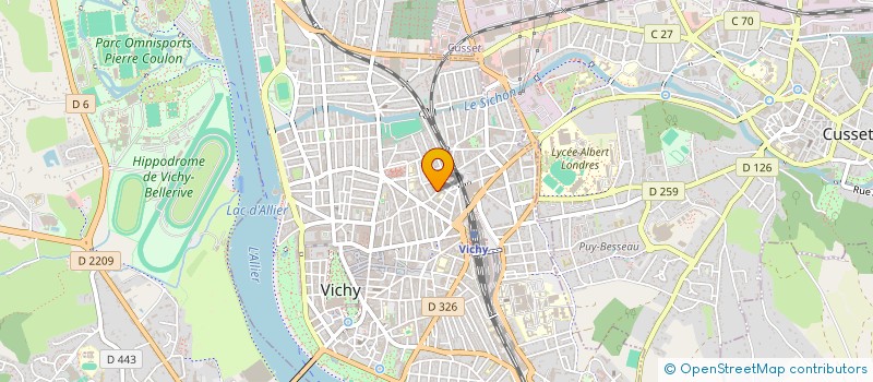localisation de l'entreprise MADAME VIOLETTE GRENIER à VICHY