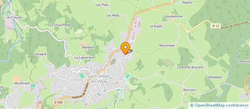 localisation de l'entreprise MADAME VIOLETTE GUERCON  SAINT-DIDIER-EN-VELAY