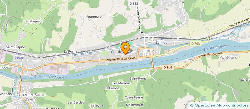 localisation de l'entreprise MADAME VIOLETTE IVART à LALINDE