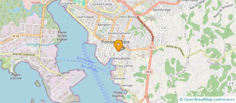localisation de l'entreprise MADAME VIOLETTE LOUIS JACQUES à POINTE-A-PITRE