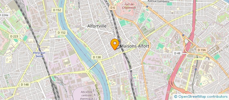 localisation de l'entreprise MADAME VIOLETTE MARTIN  ALFORTVILLE