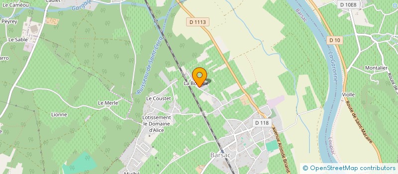 localisation de l'entreprise MADAME VIOLETTE PAULY  BARSAC