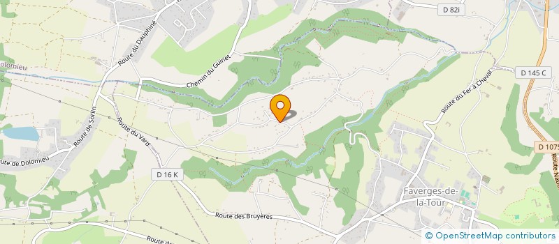 localisation de l'entreprise MADAME VIOLETTE PELLETIER  FAVERGES-DE-LA-TOUR