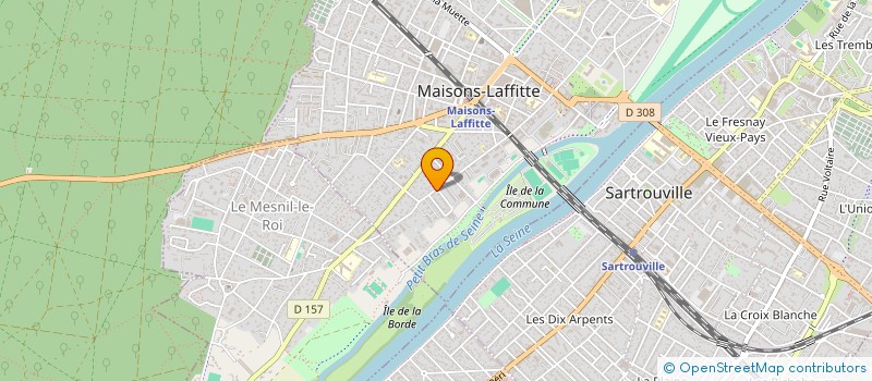 localisation de l'entreprise MADAME VIOLETTE PERRET  MAISONS-LAFFITTE