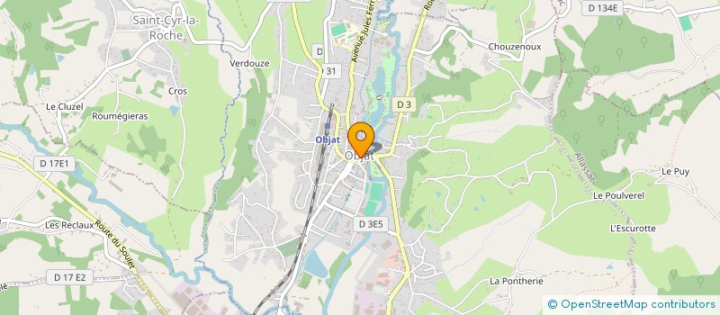 localisation de l'entreprise MADAME VIOLETTE POUYADE  OBJAT