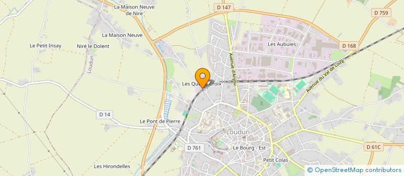 localisation de l'entreprise MADAME VIOLETTE ROBIC  LOUDUN