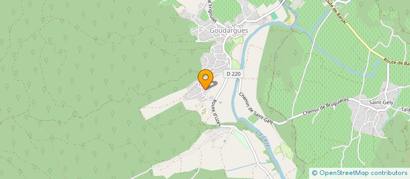 localisation de l'entreprise MADAME VIOLETTE ROZIER-CHABERT  GOUDARGUES