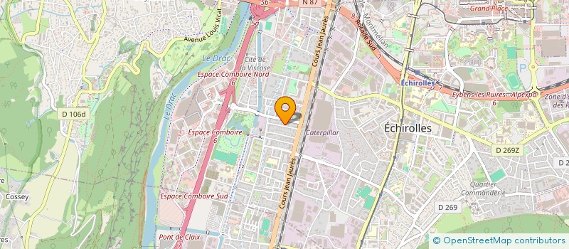 localisation de l'entreprise MADAME VIOLETTE TOUDRET  ECHIROLLES