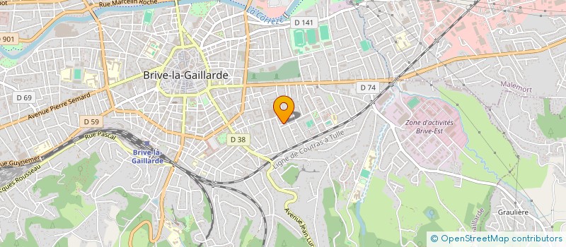 localisation de l'entreprise MADAME VIOLETTE VIGNERON à BRIVE-LA-GAILLARDE