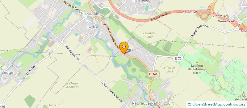 localisation de l'entreprise MADAME VIOLINE KAUS  REBREUVE-RANCHICOURT