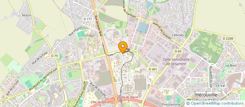 localisation de l'entreprise MADAME VIRGINE BLANC à CAEN
