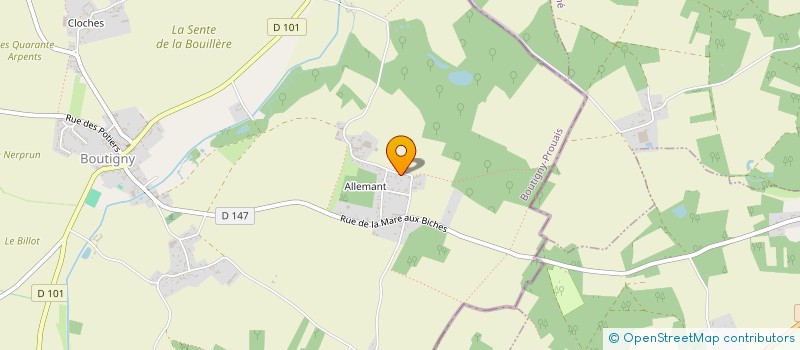 localisation de l'entreprise MADAME VIRGINE DURANT DE LA PASTELLIERE à BOUTIGNY-PROUAIS