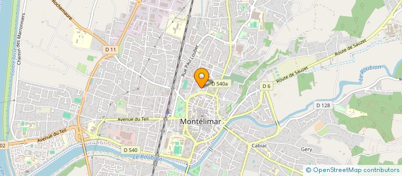 localisation de l'entreprise MADAME VIRGINE FRAISSE à MONTELIMAR