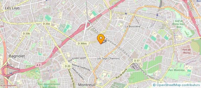 localisation de l'entreprise MADAME VIRGINIA CASTRO ABELLEIRA à MONTREUIL