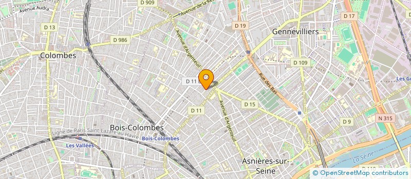 localisation de l'entreprise MADAME VIRGINIA COSTA à BOIS-COLOMBES