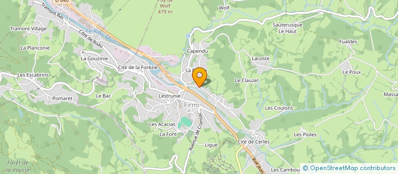 localisation de l'entreprise MADAME VIRGINIA FERREIRA  FIRMI