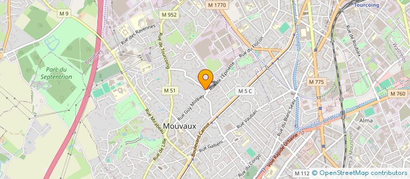 localisation de l'entreprise MADAME VIRGINIA MENDEZ à MOUVAUX