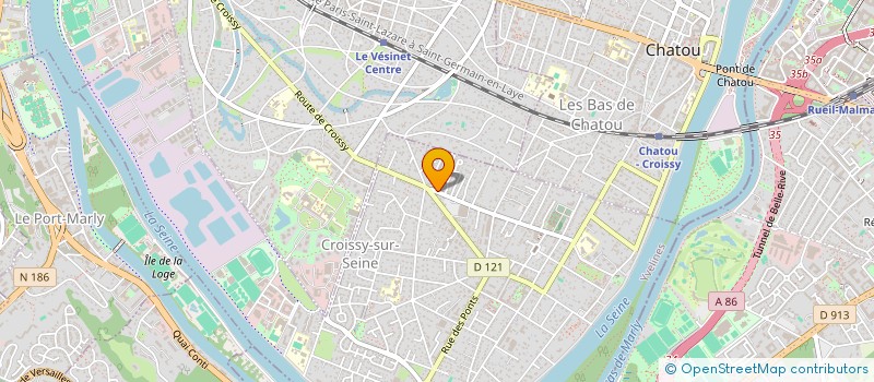 localisation de l'entreprise MADAME VIRGINIA PALMERO DUTOIT  CROISSY-SUR-SEINE