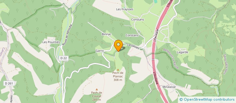 localisation de l'entreprise MADAME VIRGINIA PARSONS  BELLEFONT-LA RAUZE