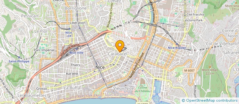 localisation de l'entreprise MADAME VIRGINIA RICORDEAU  NICE